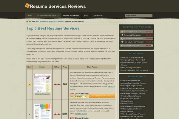 Optima theme site design template sample