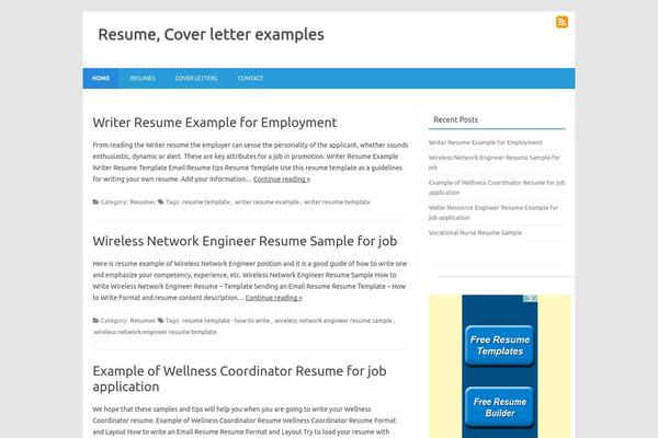 resumeletternet.com site used Wp-clear_3