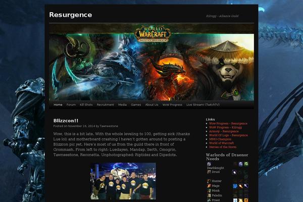 Dark TT theme site design template sample
