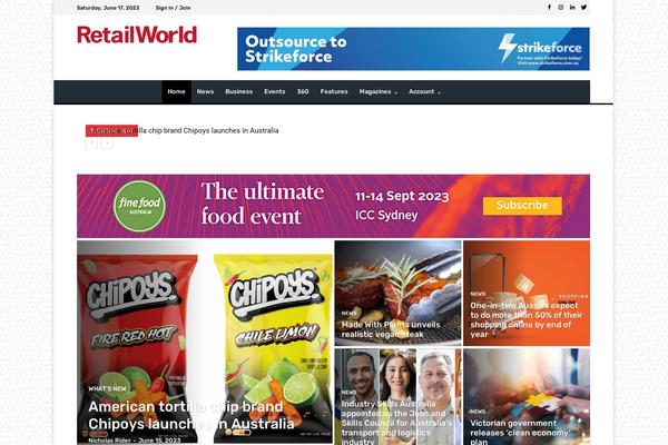 Site using RSS Retriever plugin