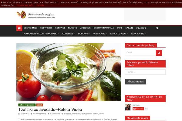 Cookery Lite theme site design template sample