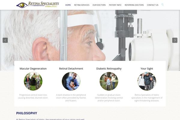 Health-center-child theme site design template sample