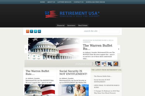 eNews theme site design template sample