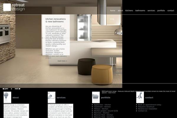 Retreat theme site design template sample