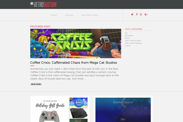 Site using Simple Follow Me Social Buttons Widget plugin