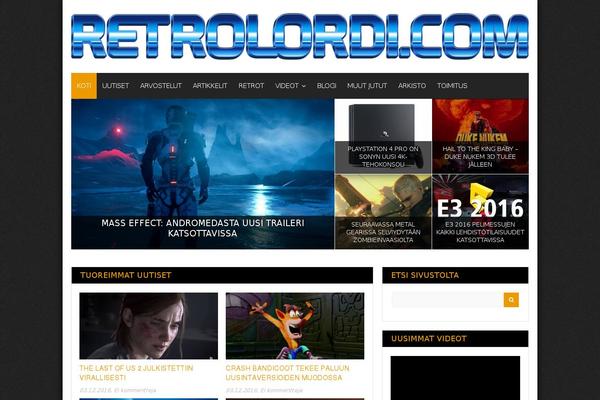 Gameleon theme site design template sample