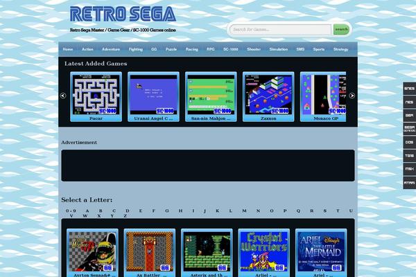 GameClub theme site design template sample