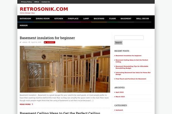 SABINA theme site design template sample