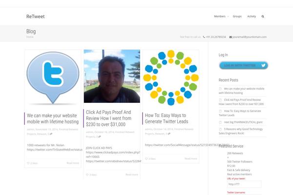 KLEO theme site design template sample