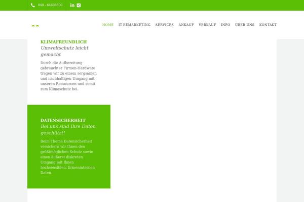 Recycle theme site design template sample