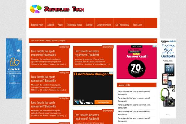 FlyingNews theme site design template sample