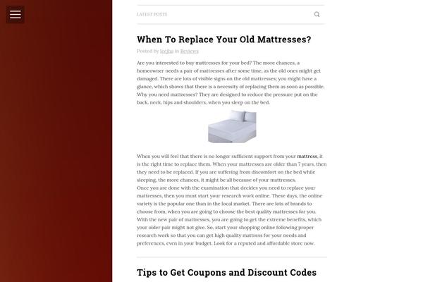 Microblog theme site design template sample