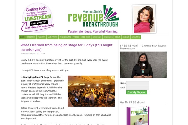 Site using Monarch plugin