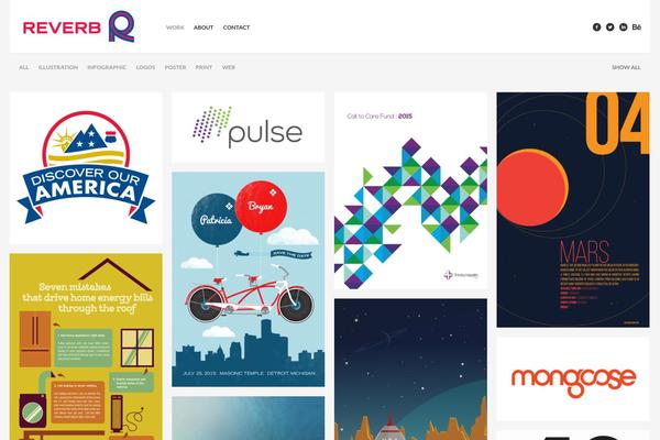 Studiofolio theme site design template sample