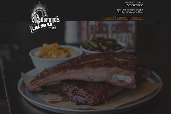 BBQ theme site design template sample