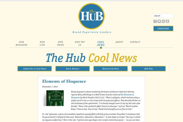reveries.com site used Hubmagazine