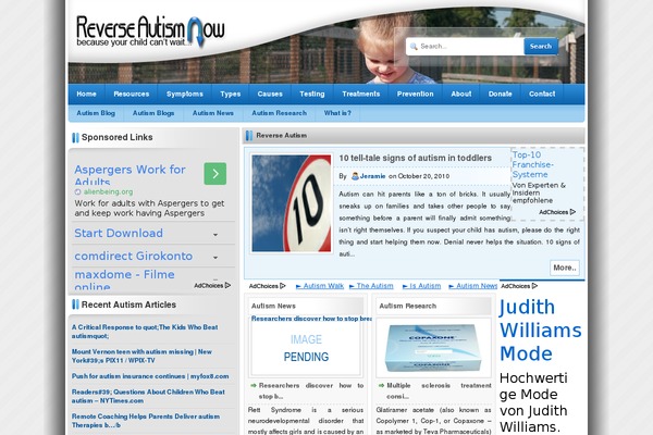 reverseautismnow.org site used Onethemefun
