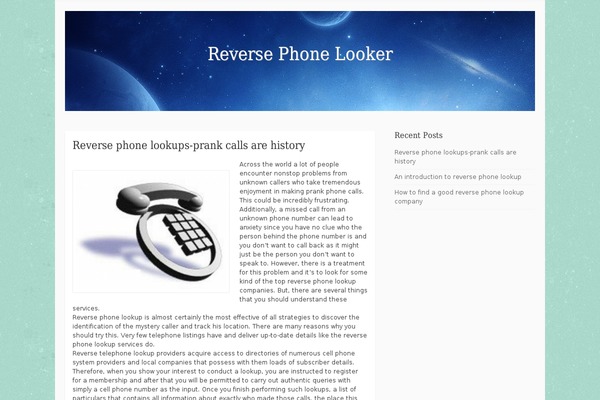 Galaxy theme site design template sample