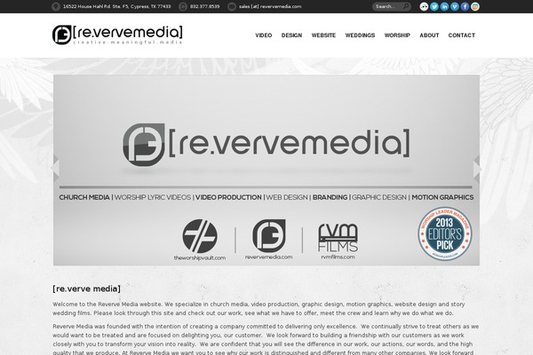 Cinerama theme site design template sample