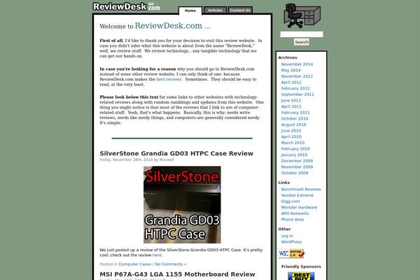 Default theme site design template sample