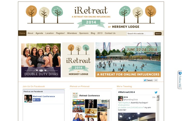 Lifestyle theme site design template sample