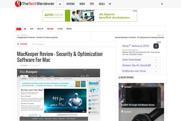 Site using Intense plugin