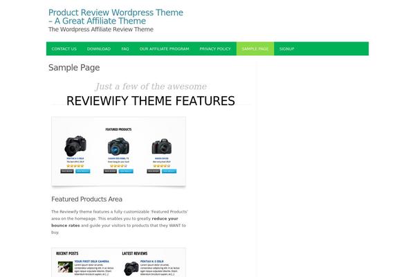 Optimize theme site design template sample