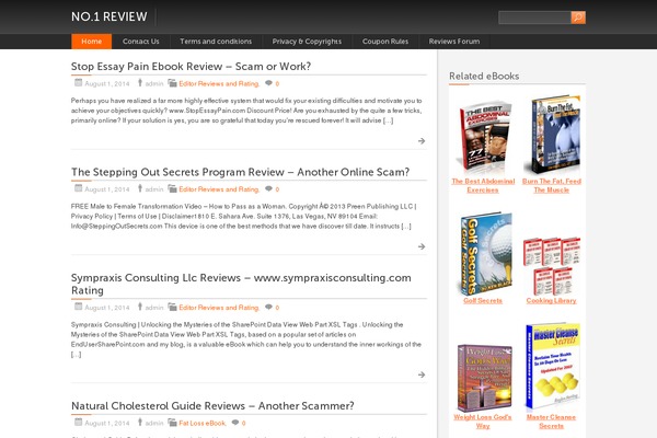 Black with Orange theme site design template sample