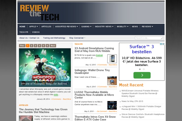 reviewthetech.com site used Transcript-v27