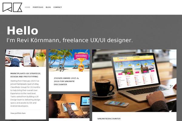 Studiofolio theme site design template sample