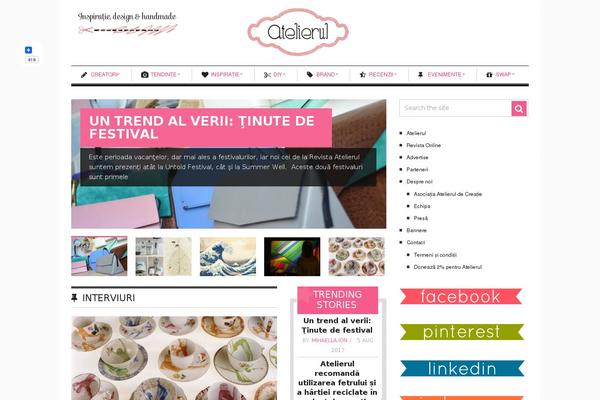 Artmag theme site design template sample