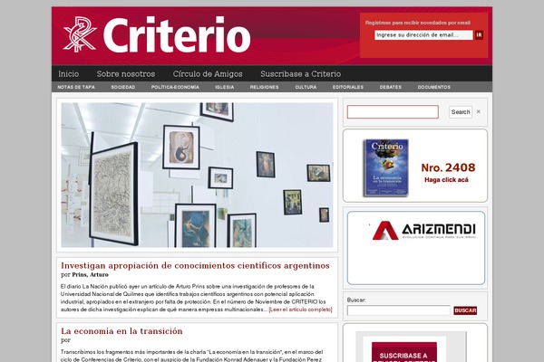 revistacriterio.com.ar site used NewsSetter