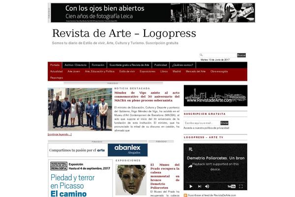 revistadearte.com site used NewsMag