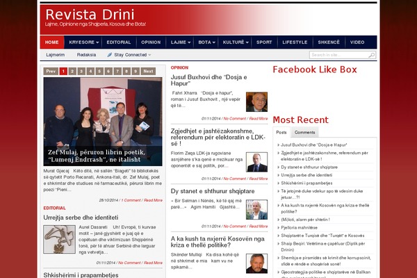 Transcript theme site design template sample