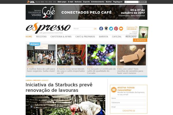 Espresso theme site design template sample