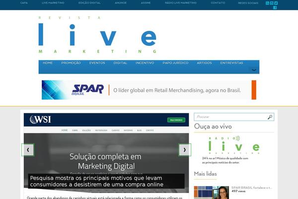 Live theme site design template sample