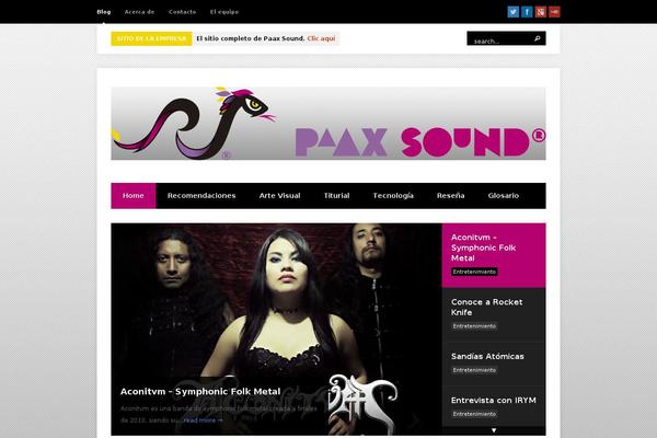 revistapaaxsound.com site used Wpex Bloggit