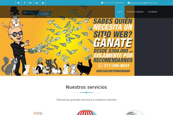 revistasdigitaleslatina.co site used Corporate Lite