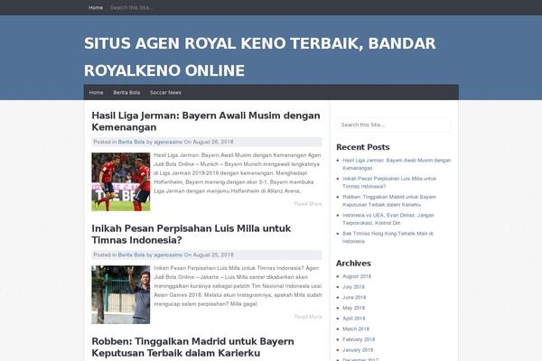 JustBlue theme site design template sample