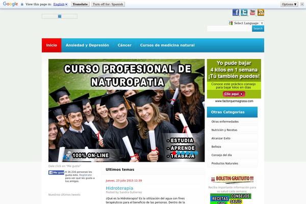 revistavidasana.com site used Theme1208
