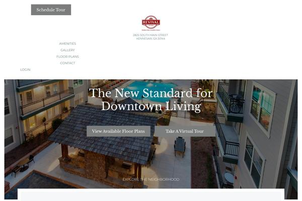 revivalonmain.com site used Highmark-theme