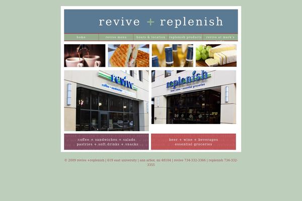 Revive theme site design template sample