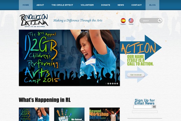 revolucionlatina.org site used Theme1205