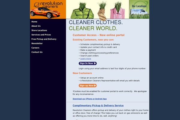 revolutioncleaners.com site used Revolution