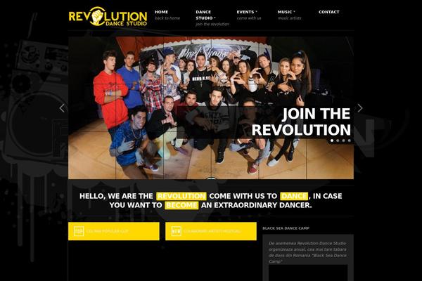 Revolution theme site design template sample