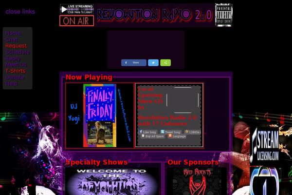 revolutionradio2.com site used Stormmusic
