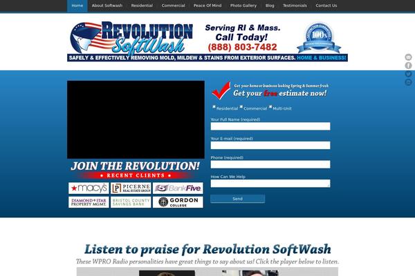 JustLanded theme site design template sample