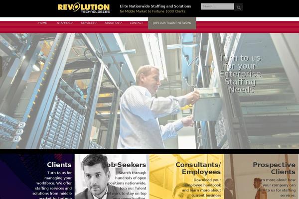 Revolution theme site design template sample