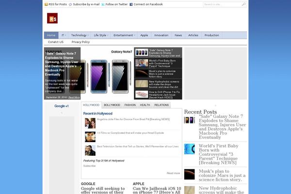 NewsPro theme site design template sample