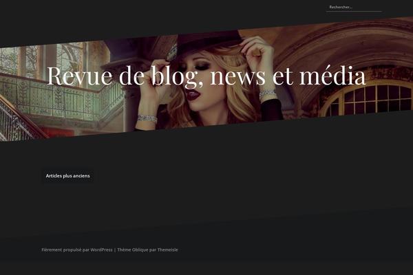 revuedeblog.com site used Oblique